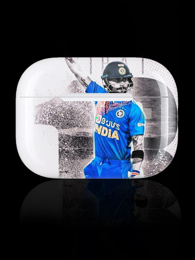 King Virat Kohli AirPods Case with Indian cricket jersey design on white background – SoundifyHub